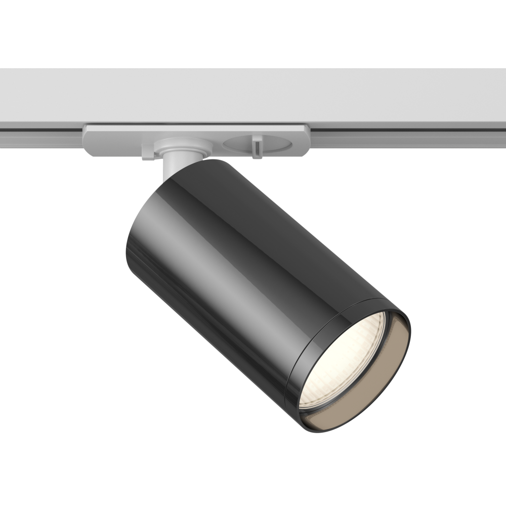 Spot pentru sina monofazata Unity din Aluminiu Alb/Gri inchis GU10 10W L9xH13cm Focus S