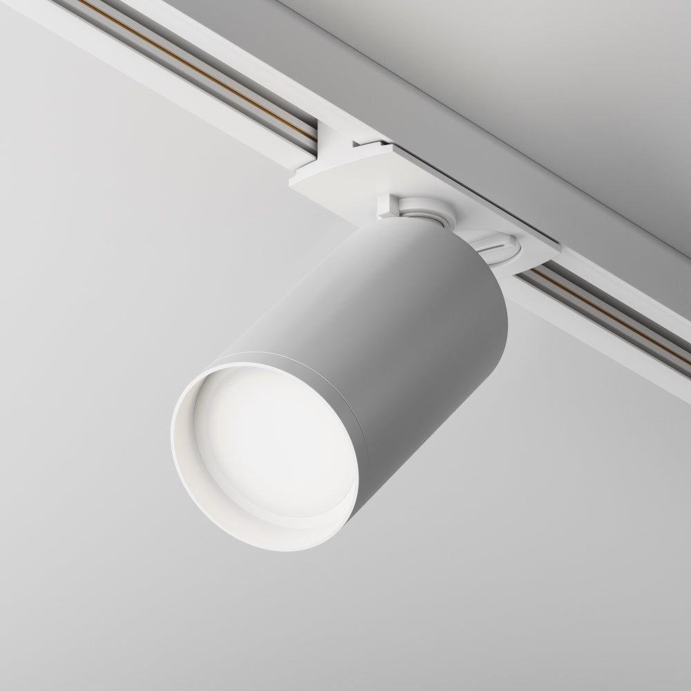 Spot pentru sina monofazata Unity din Aluminiu Alb GU10 10W L9xH13cm Focus S