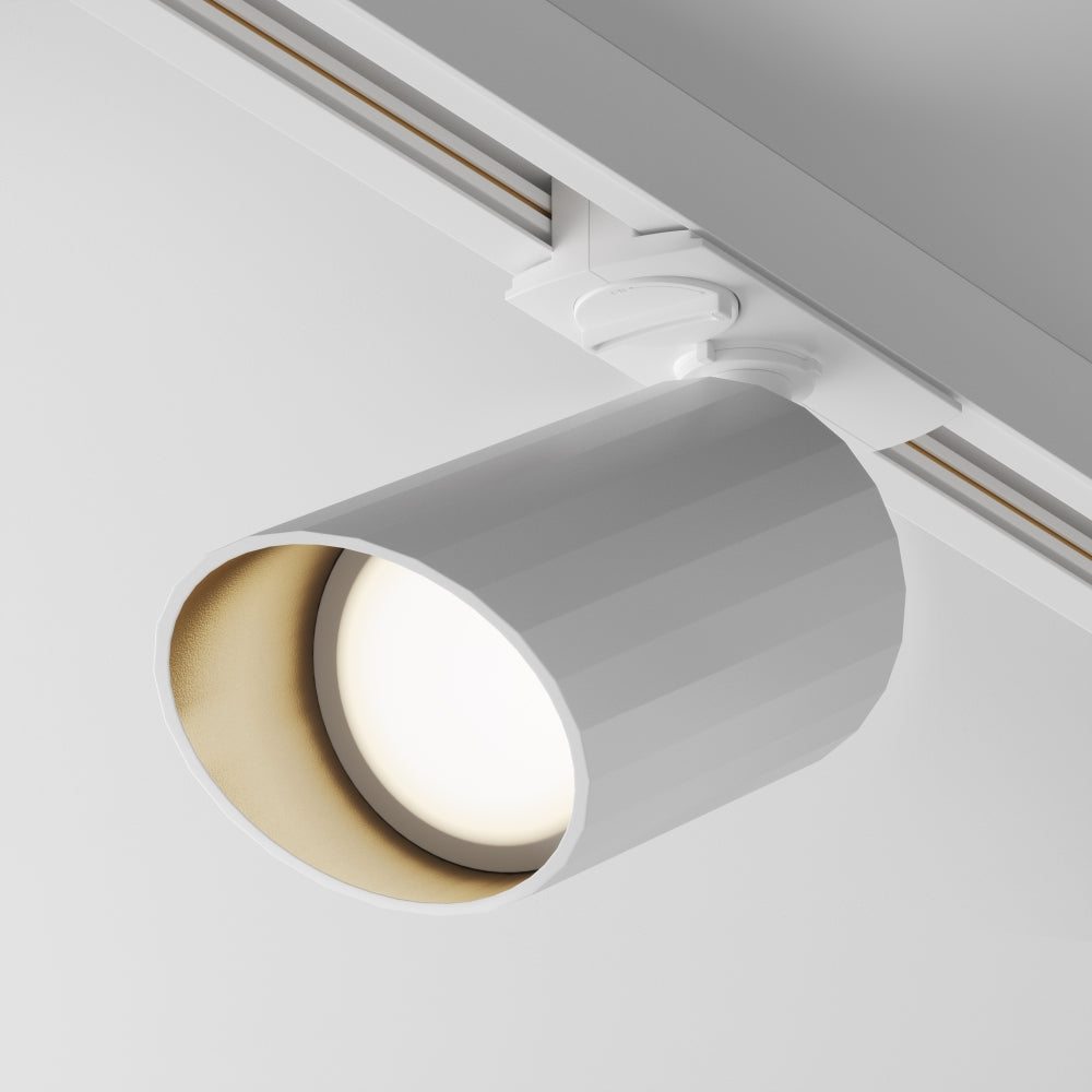 Spot pentru sina monofazata Unity din Aluminiu Alb GU10 35W L12xH17cm Lipari