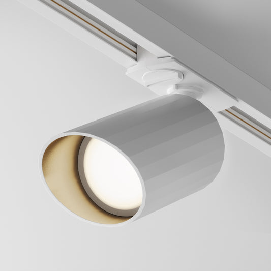 Spot pentru sina monofazata Unity din Aluminiu Alb GU10 35W L12xH17cm Lipari