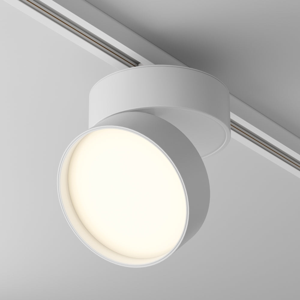 Spot pentru sina monofazata Unity din Aluminiu Alb 18W 1400lm 3000k D12xH11cm ONDA