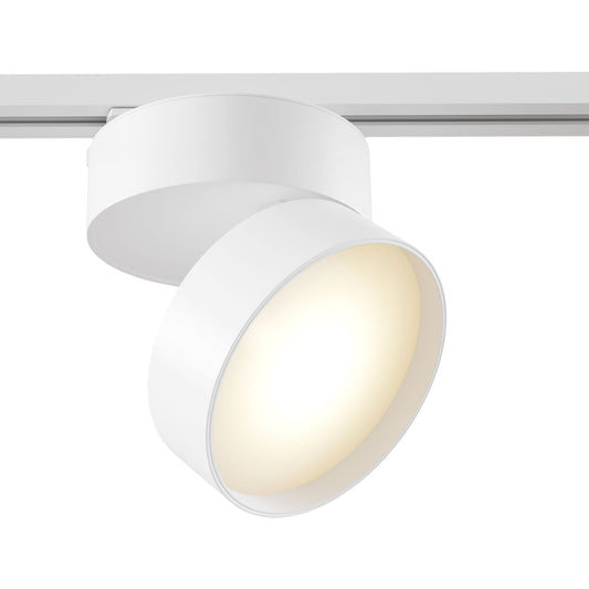 Spot pentru sina monofazata Unity din Aluminiu Alb 18W 1500lm 4000k D12xH11cm ONDA