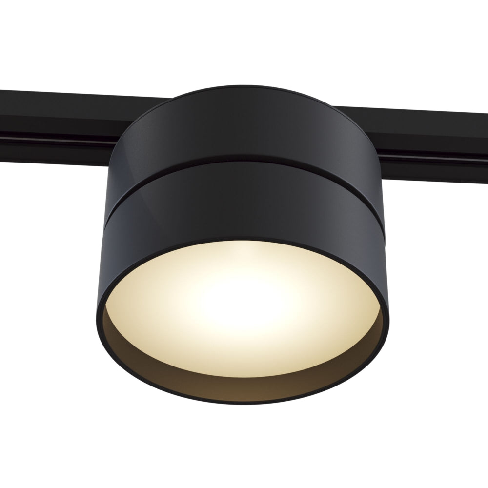 Spot pentru sina monofazata Unity din Aluminiu Negru 18W 1100lm 4000k D12xH11cm ONDA