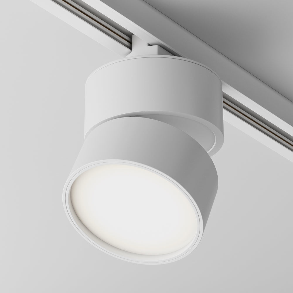 Spot pentru sina monofazata Unity din Aluminiu Alb 12W 900lm 4000k D9xH11cm ONDA