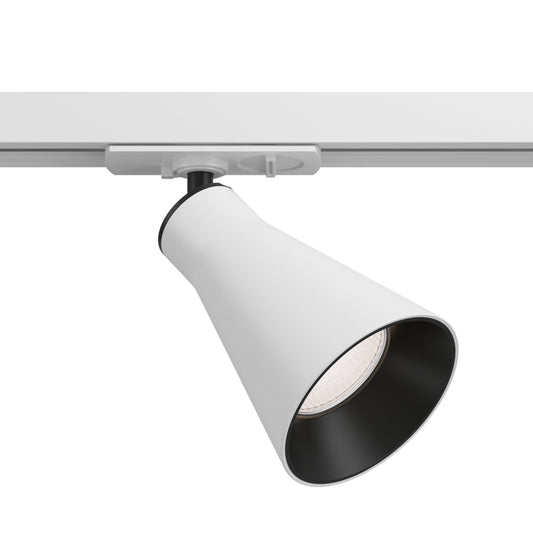 Spot pentru sina monofazata Unity din Aluminiu Alb GU10 10W L11xH14cm Virar
