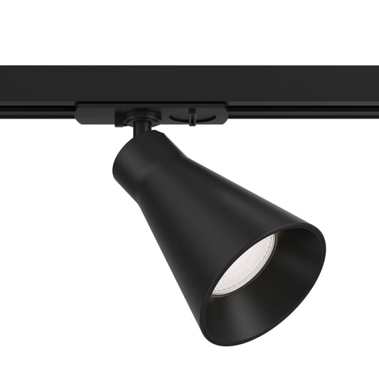 Spot pentru sina monofazata Unity din Aluminiu Negru GU10 10W L11xH14cm Virar