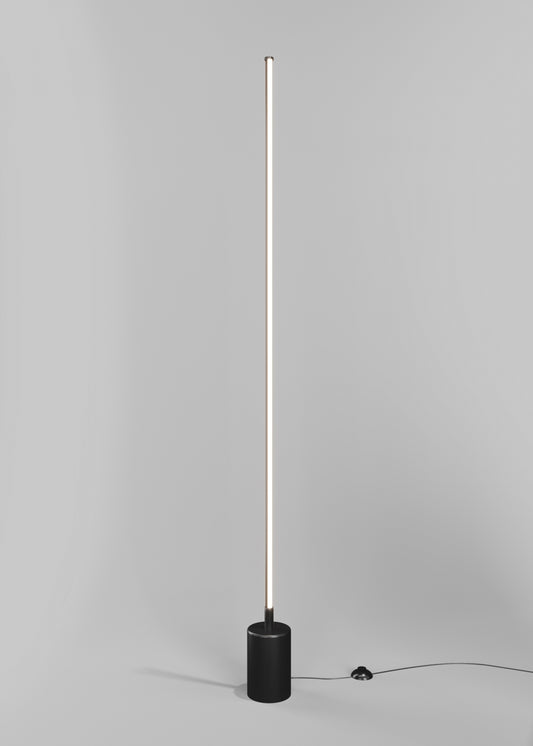 Lampa de podea din Metal Negru 25W 2600lm k D2xH145cm Flow