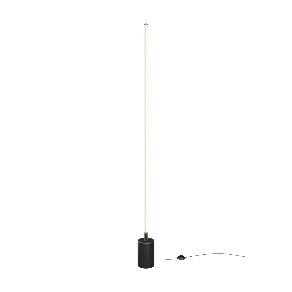 Lampa de podea din Metal Negru 25W 2600lm k D2xH145cm Flow