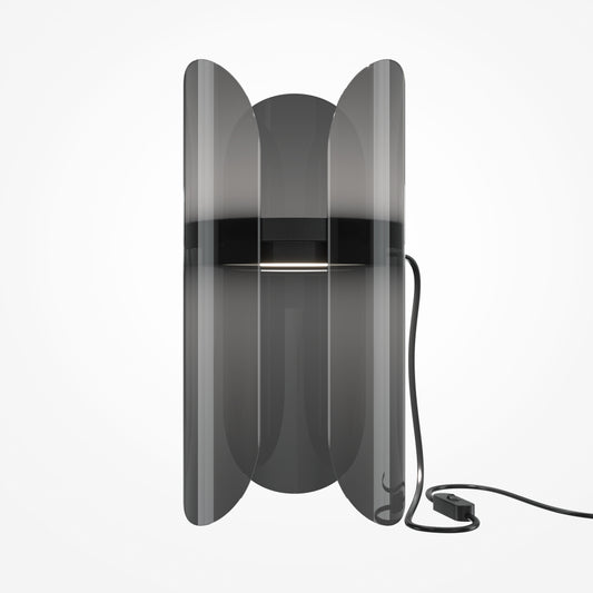 Veioza din Metal si Plastic Negru/Transparent 6W 550lm 3000k L15xH30cm Insight