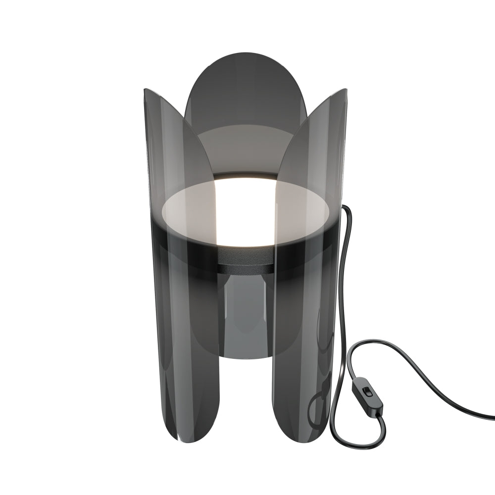 Veioza din Metal si Plastic Negru/Transparent 6W 550lm 3000k L15xH30cm Insight
