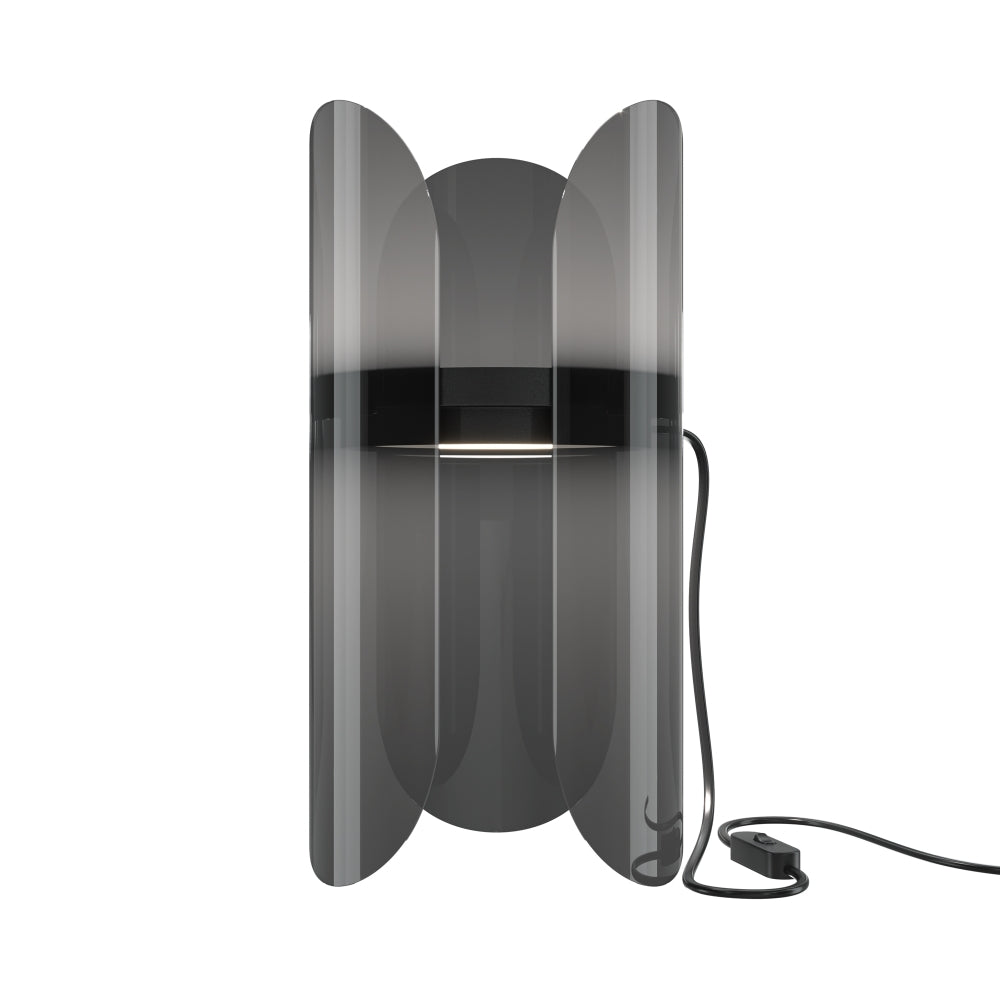Veioza din Metal si Plastic Negru/Transparent 6W 550lm 3000k L15xH30cm Insight