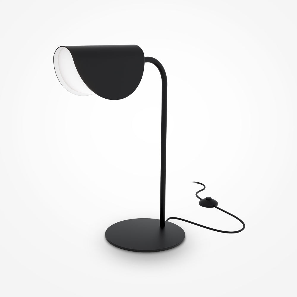 Veioza din Metal si Acril Negru/Negru cu 1 bec G9 28W L18xH43cm Mollis