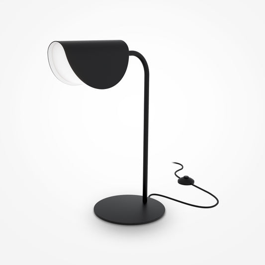 Veioza din Metal si Acril Negru/Negru cu 1 bec G9 28W L18xH43cm Mollis