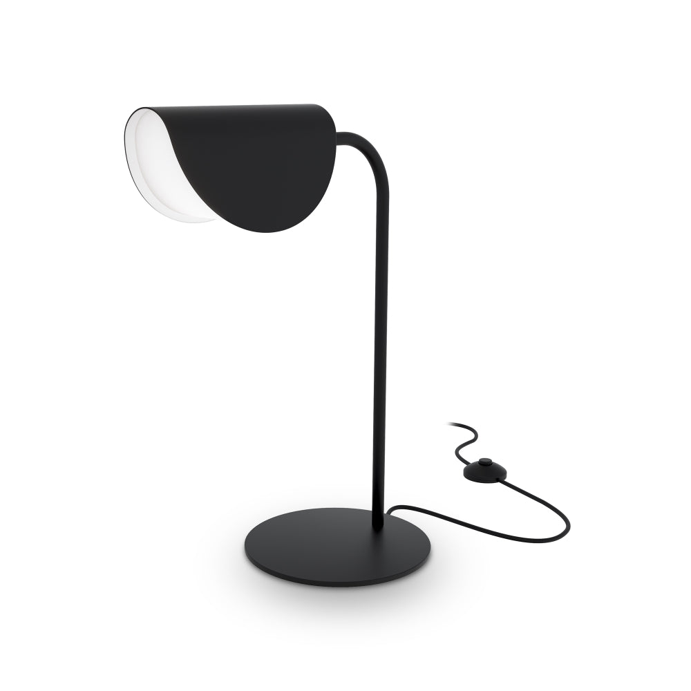 Veioza din Metal si Acril Negru/Negru cu 1 bec G9 28W L18xH43cm Mollis