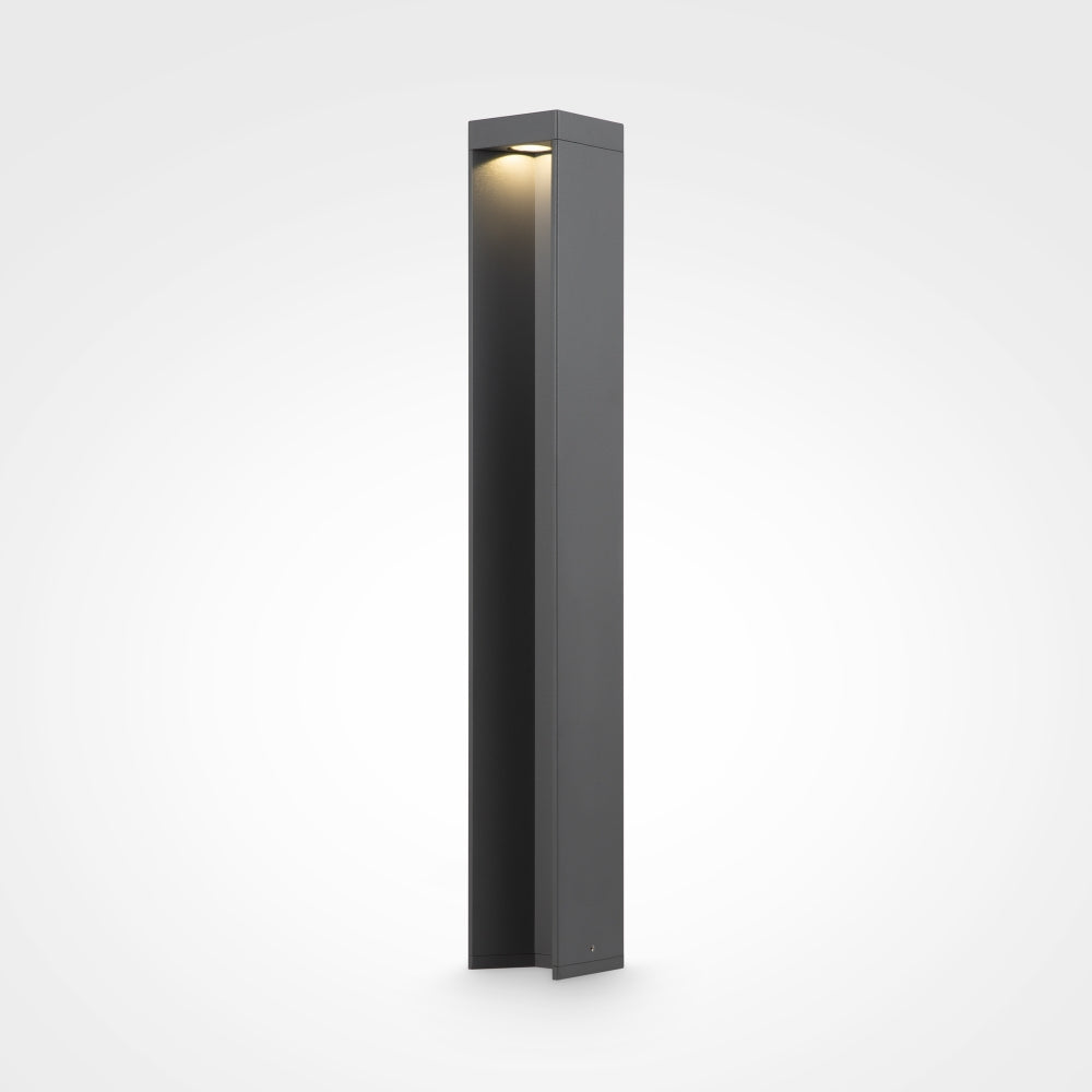 Stalp de iluminat exterior din Aluminiu Gri 9W 450lm 4000k D9xH65cm Essen
