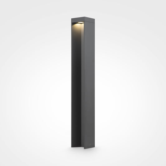Stalp de iluminat exterior din Aluminiu Gri 9W 450lm 4000k D9xH65cm Essen