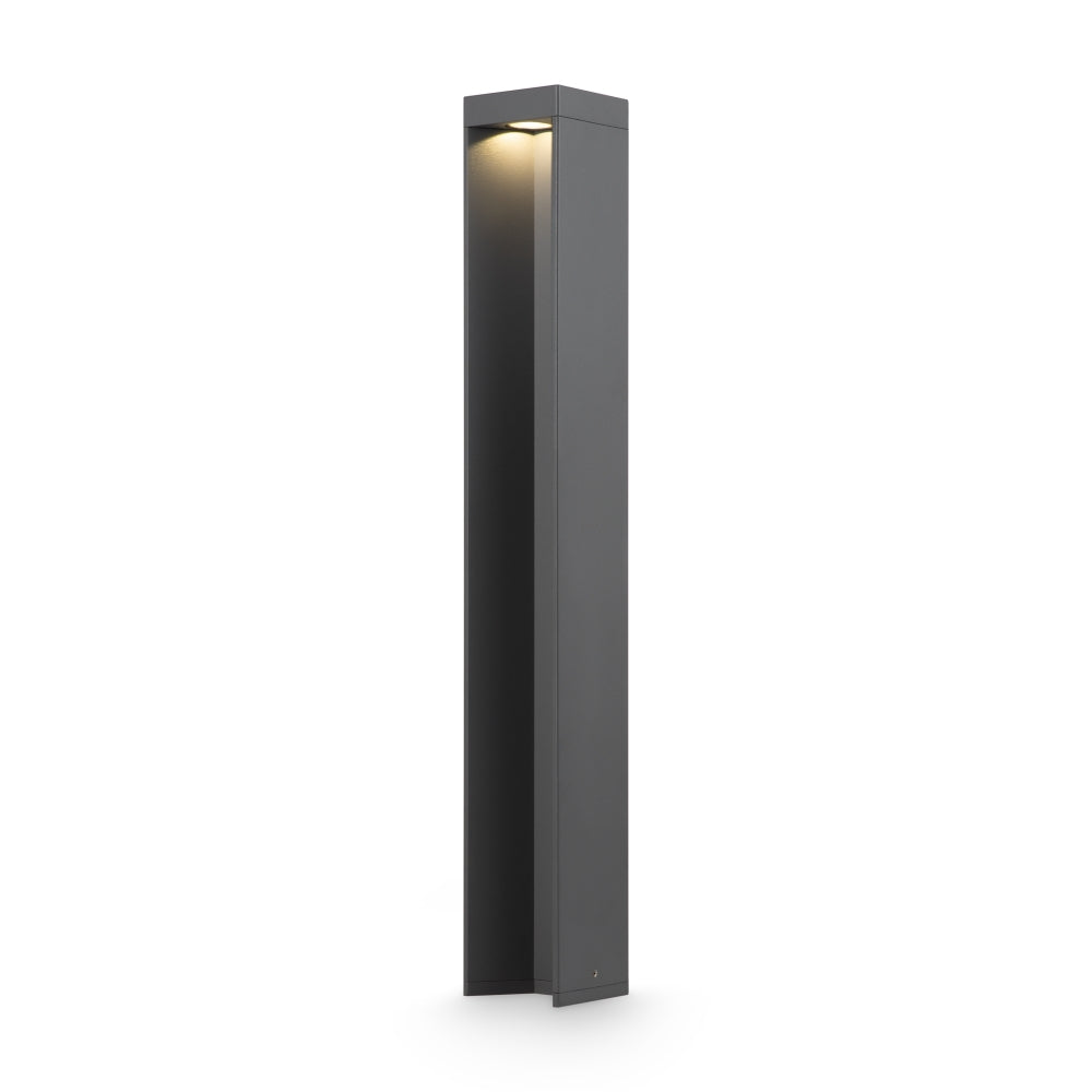 Stalp de iluminat exterior din Aluminiu Gri 9W 450lm 4000k D9xH65cm Essen