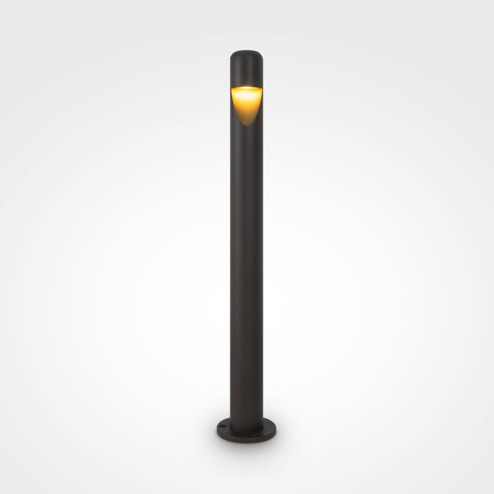 Stalp de iluminat exterior din Metal Gri inchis 5W 200lm 3000k D5xH60cm Hagen
