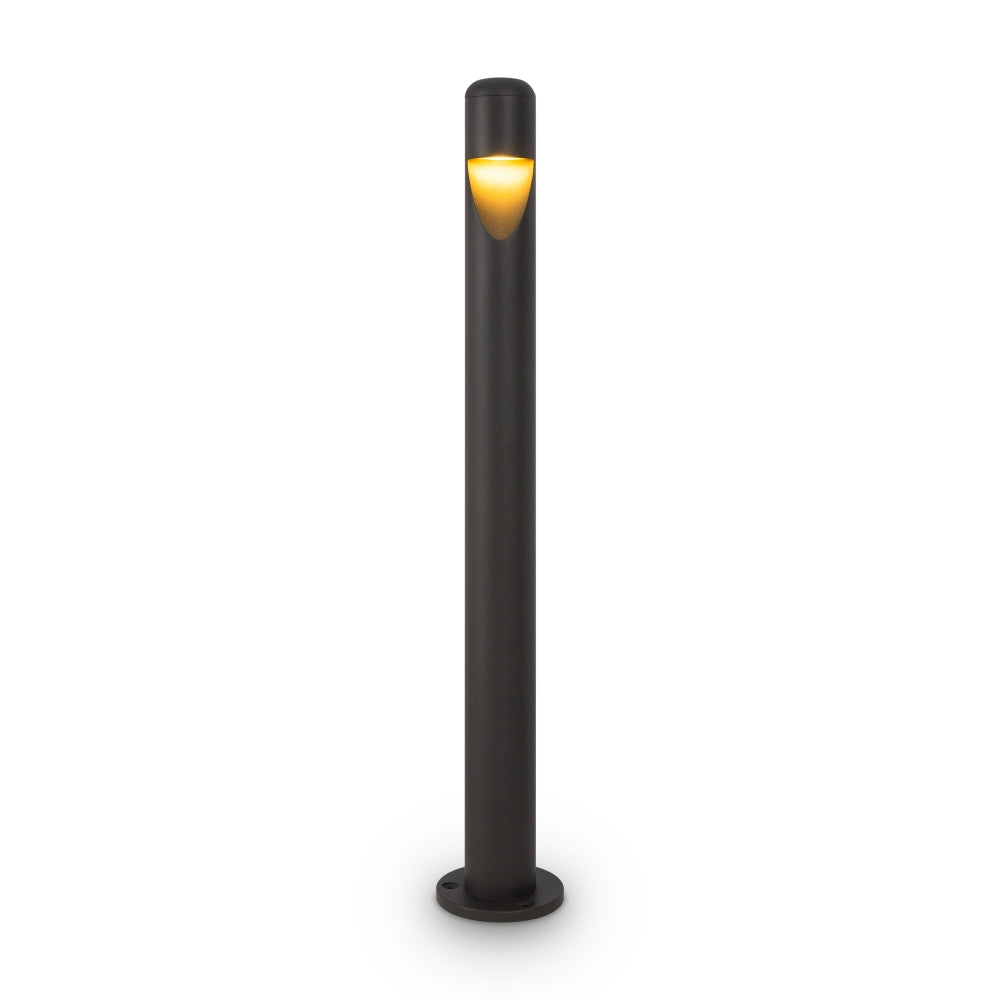 Stalp de iluminat exterior din Metal Gri inchis 5W 200lm 3000k D5xH60cm Hagen