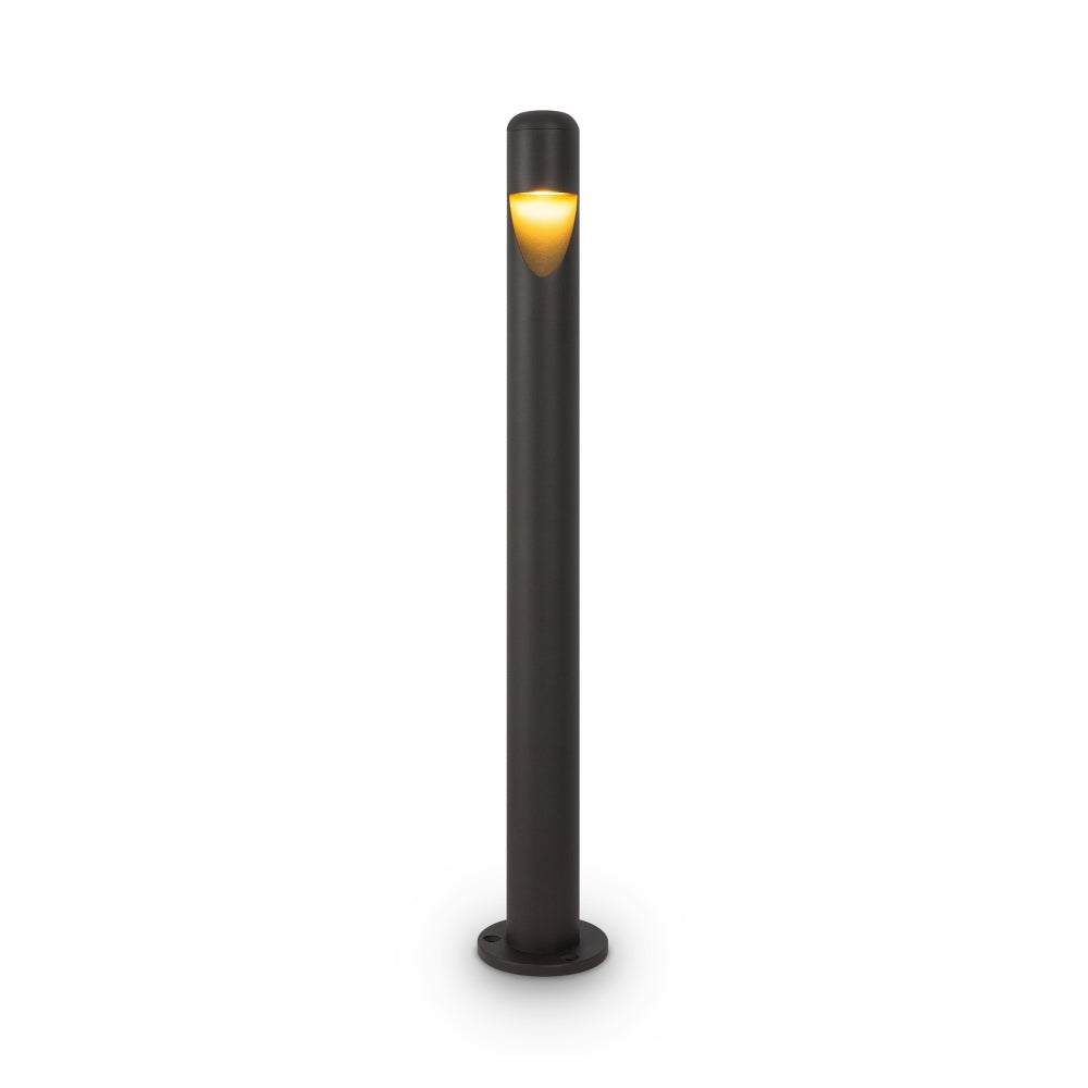 Stalp de iluminat exterior din Metal Gri inchis 5W 200lm 3000k D5xH60cm Hagen
