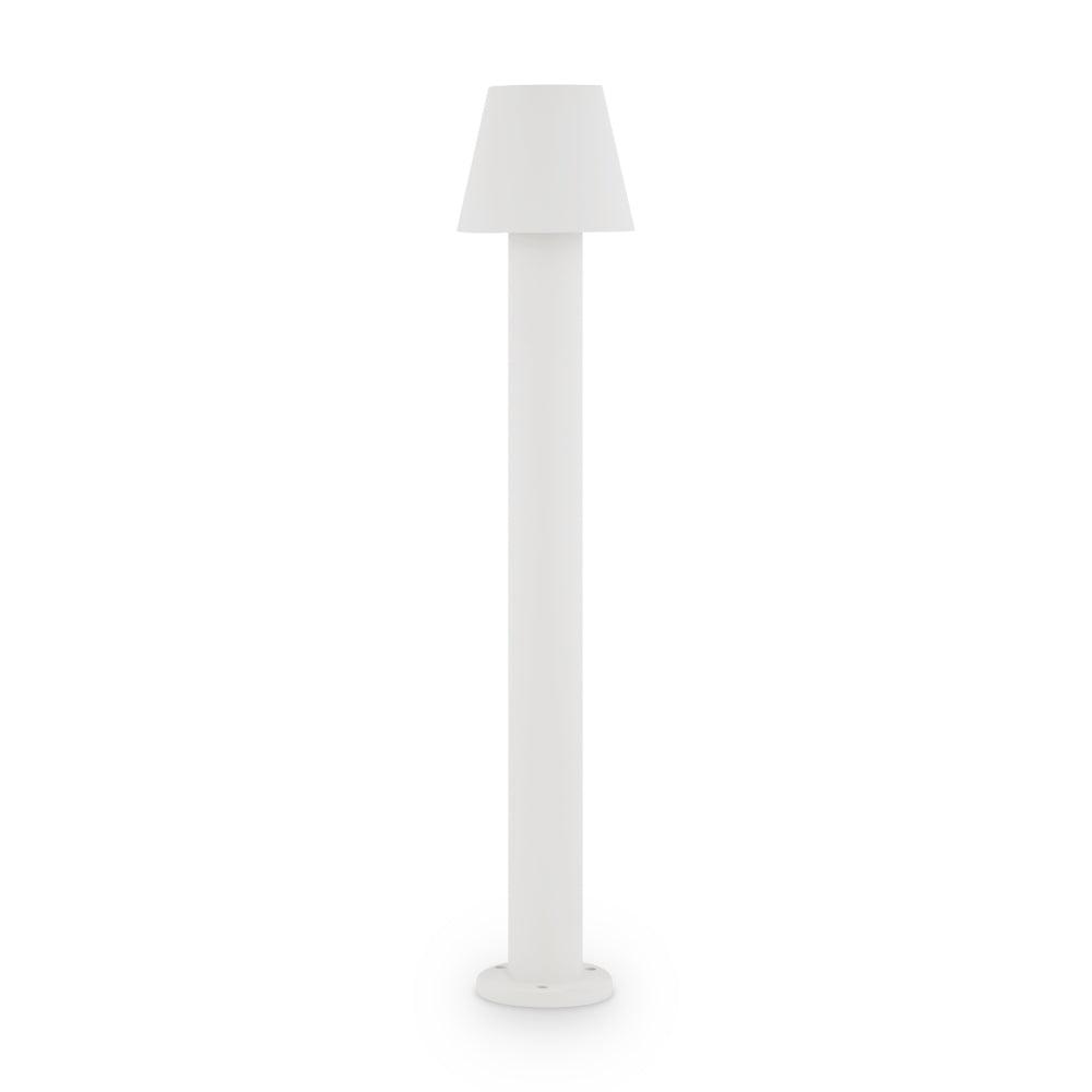 Stalp de iluminat exterior din Metal Alb 5W 400lm 3000k D16xH80cm Harz