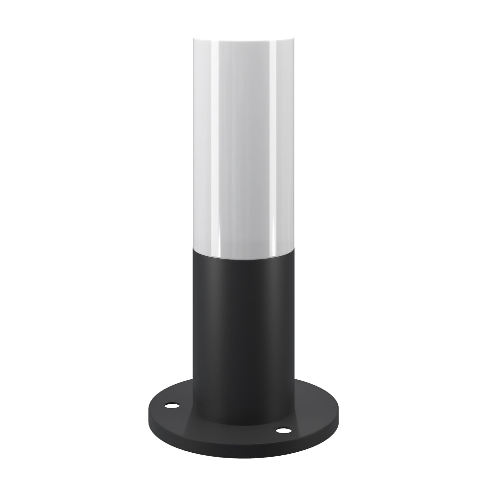 Stalp de iluminat exterior din Metal Negru cu 1 bec E27 60W D13xH30cm Willis