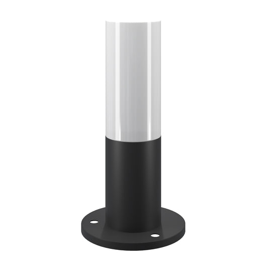 Stalp de iluminat exterior din Metal Negru cu 1 bec E27 60W D13xH30cm Willis