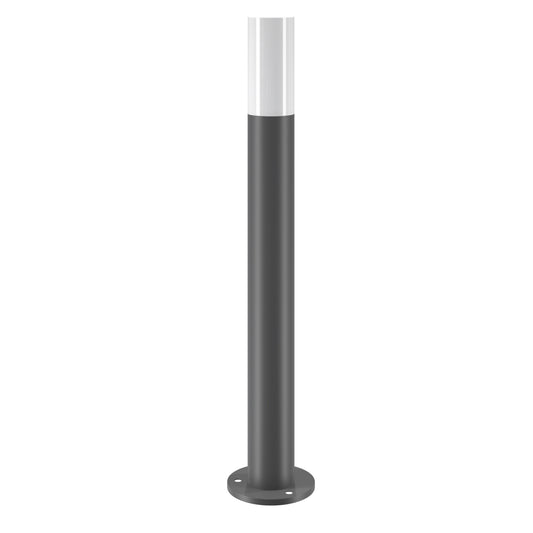 Stalp de iluminat exterior din Metal Gri cu 1 bec E27 60W D13xH80cm Willis