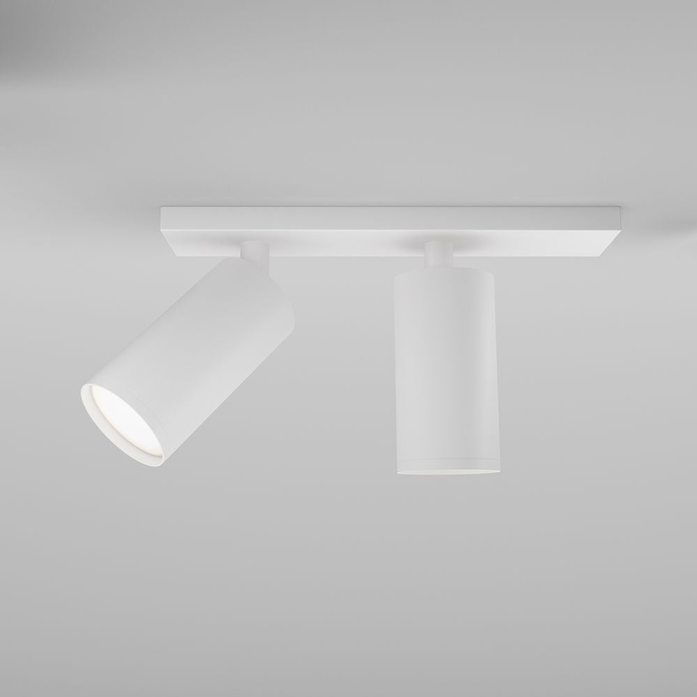 Spot dublu aplicabil din Aluminiu Alb H15xL34cm FOCUS S