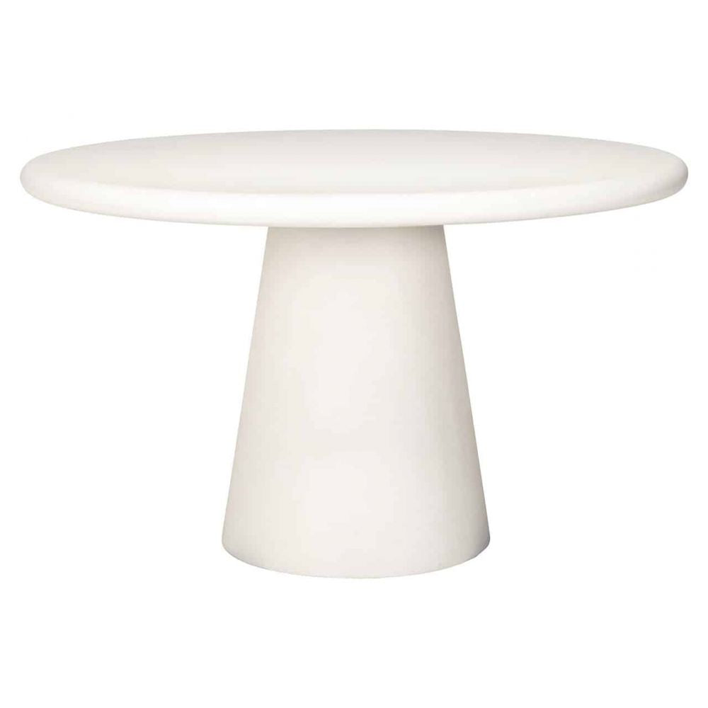Masa Rotunda de 4-6 persoane din MDF Alb D130xH71cm Bloomstone Richmond Interiors