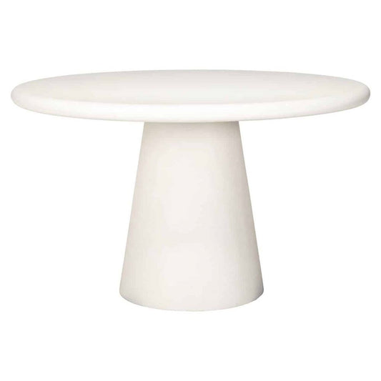 Masa Rotunda de 4-6 persoane din MDF Alb D130xH71cm Bloomstone Richmond Interiors