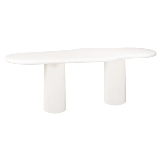 Masa Asimetrica de 8-12 persoane din MDF Alb L260xH76cm Bloomstone Richmond Interiors