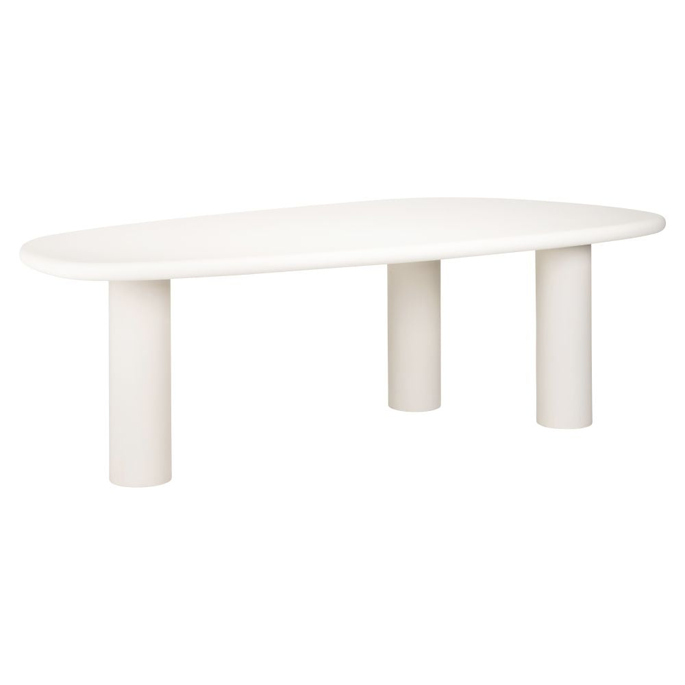 Masa Asimetrica de 8-10 persoane din MDF Alb L230xH78cm Bloomstone Richmond Interiors