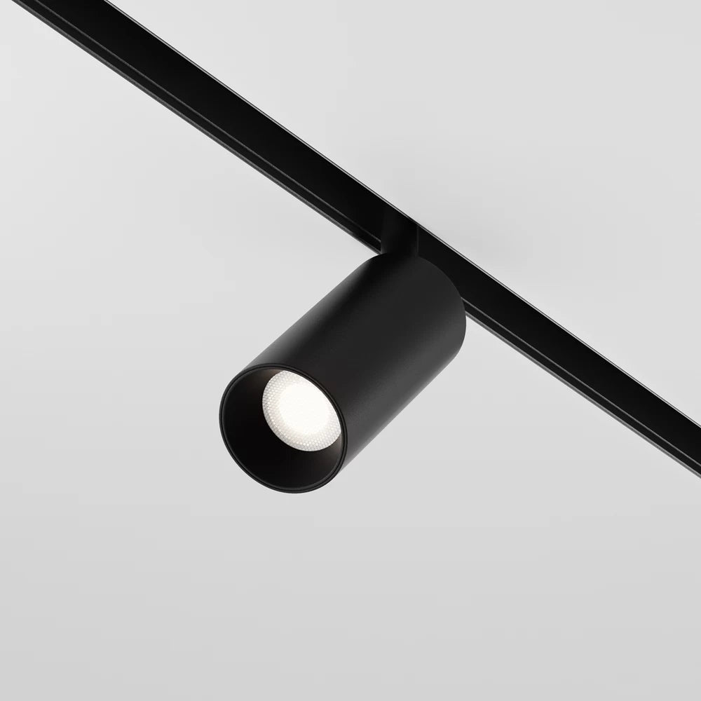 Spot pentru sina incastrata Exility din Aluminiu Negru H15xD4.5cm IP 20 5W 380lm 4000k Focus LED