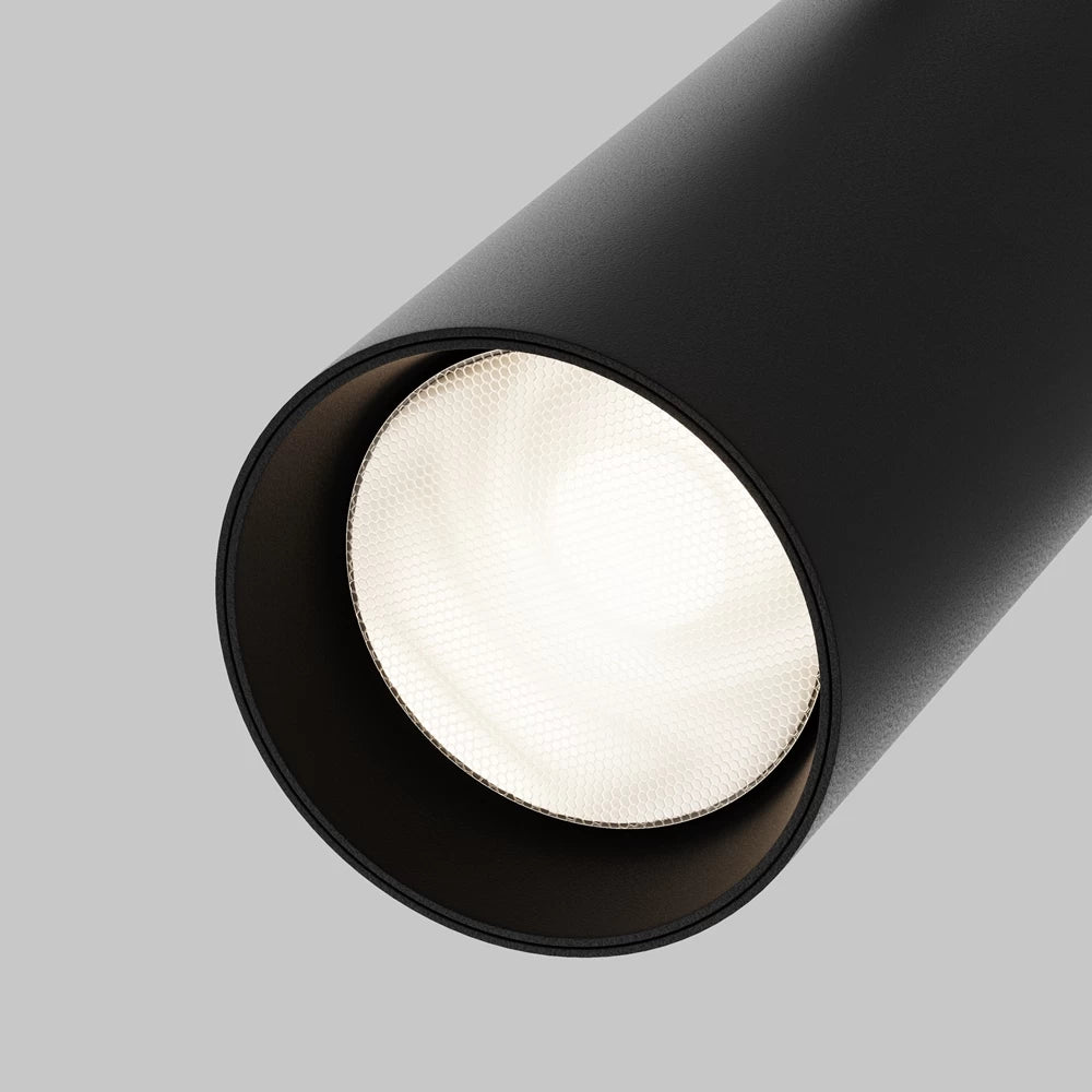 Spot dimabil pentru sina Exility incastrata din Aluminiu Negru H21xD6.5cm IP 20 20W 1500lm 3000-6000k Focus LED