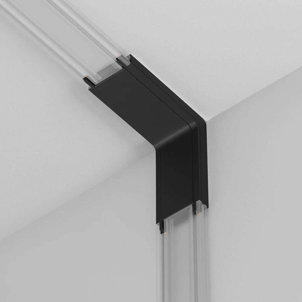 Conector colt sina magnetica Radity din Plastic Negru
