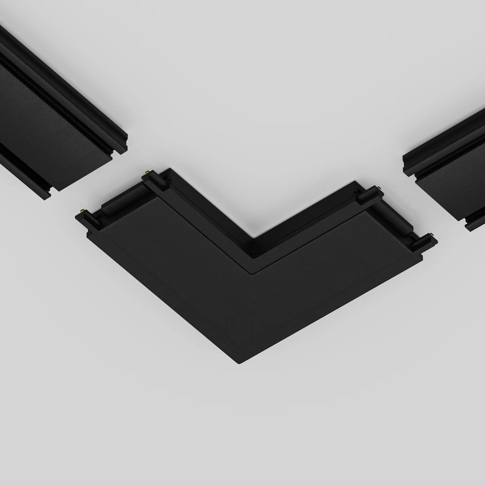 Conector L sina magnetica Radity din Plastic Negru