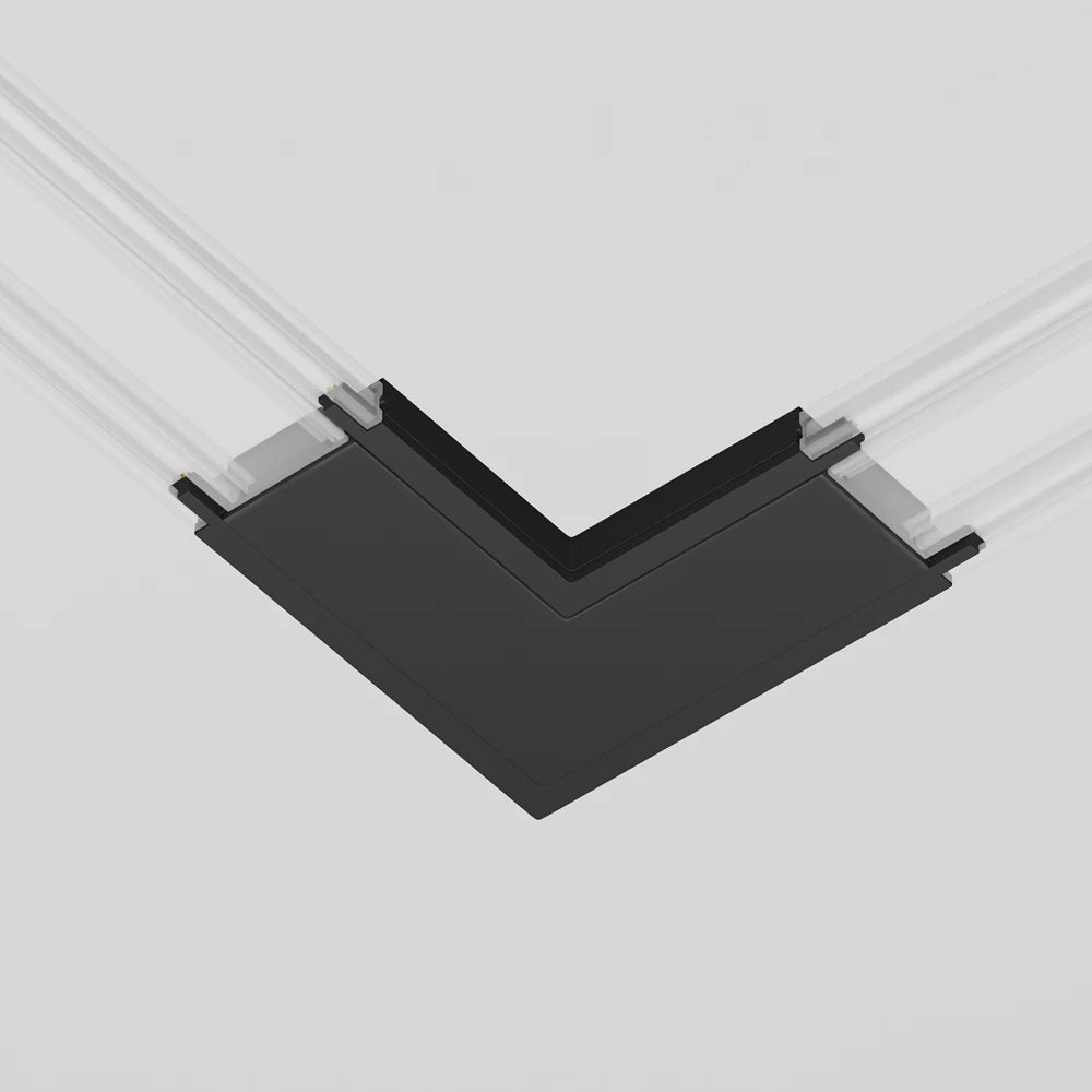 Conector L sina magnetica Radity din Plastic Negru