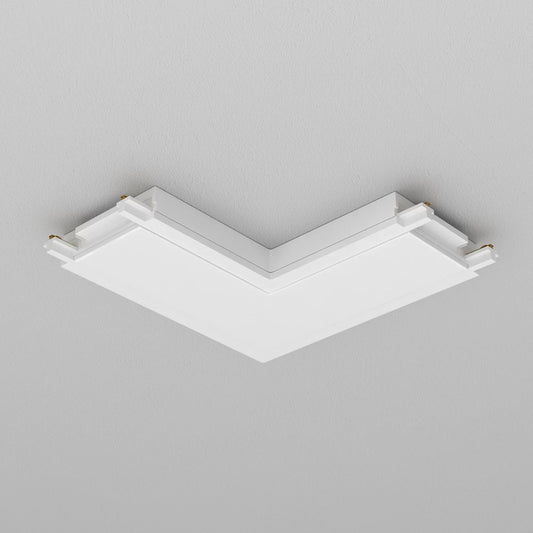 Conector L sina magnetica Radity din Plastic Alb