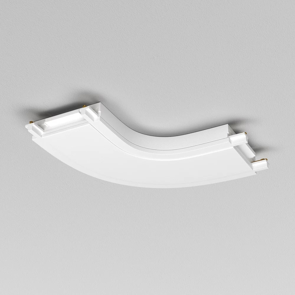 Conector L rotunjit sina magnetica Radity din Plastic Alb