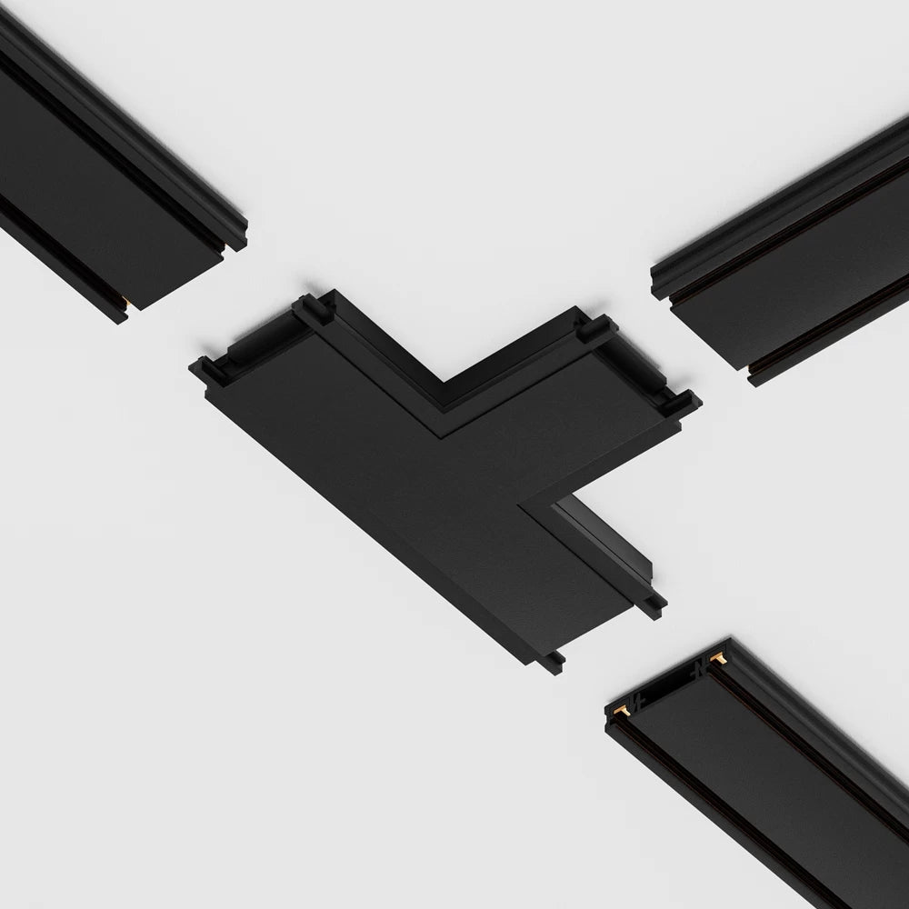 Conector T sina magnetica Radity din Plastic Negru