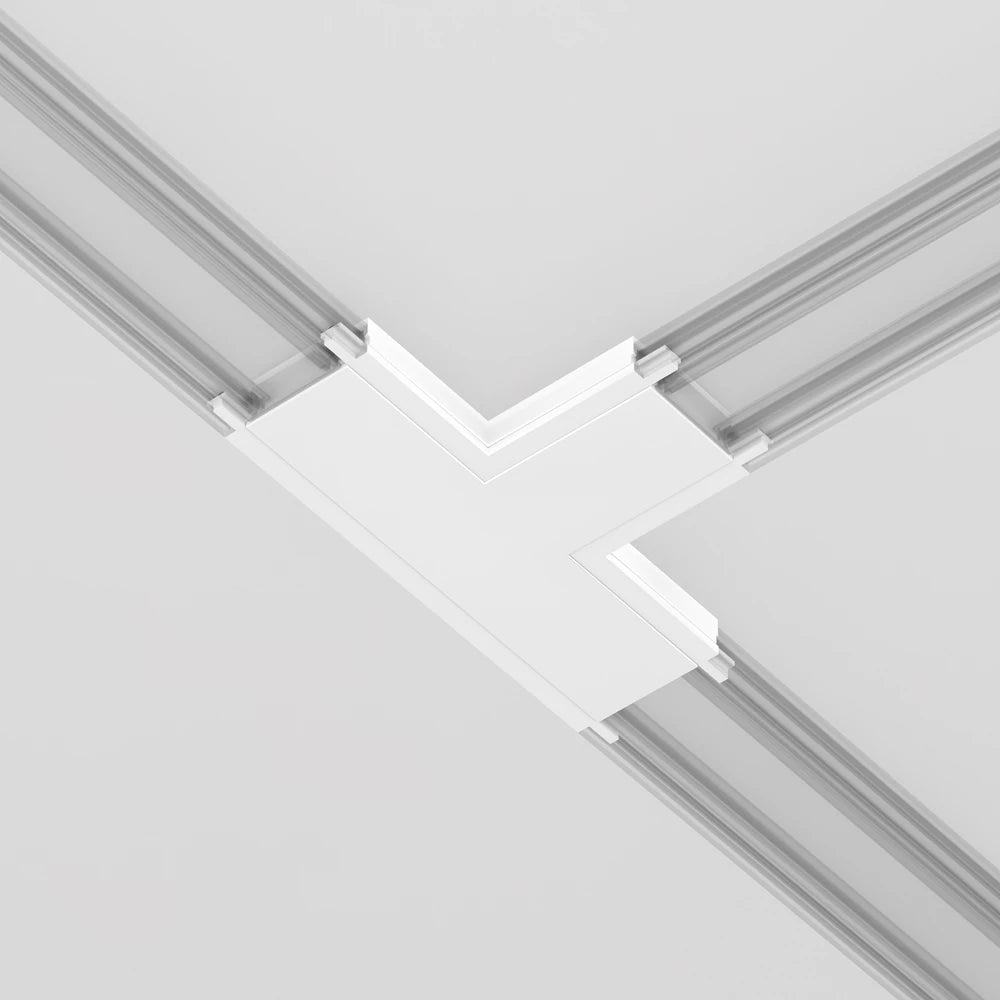 Conector T sina magnetica Radity din Plastic Alb