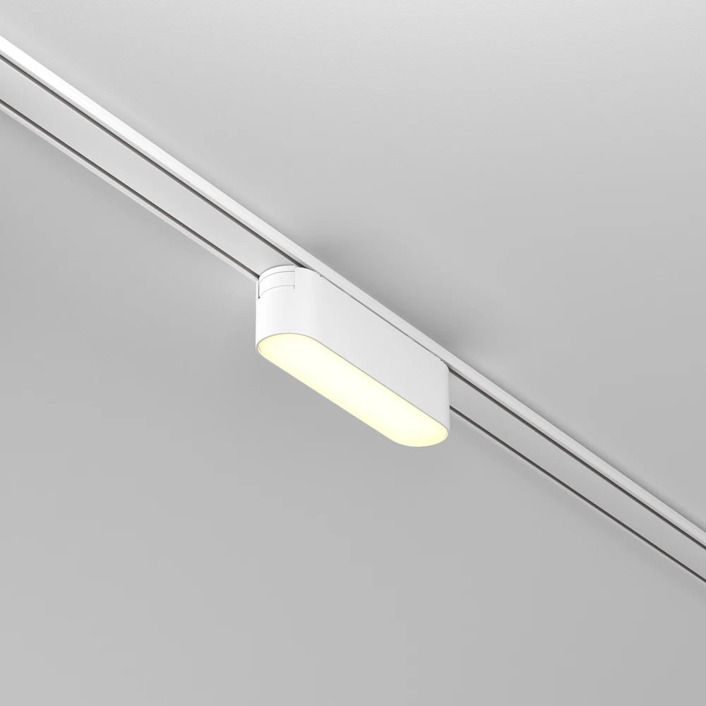 Spot pentru sina Radity din Aluminiu Alb H3xL12cm IP 20 6W 450lm 3000k Basis
