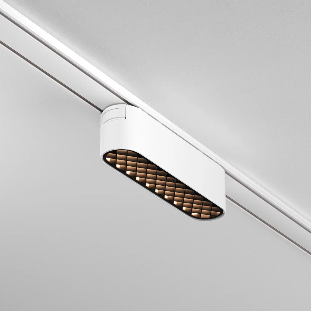 Spot pentru sina Radity din Aluminiu Alb H3xL12cm IP 20 6W 90lm 4000k Basis Grid