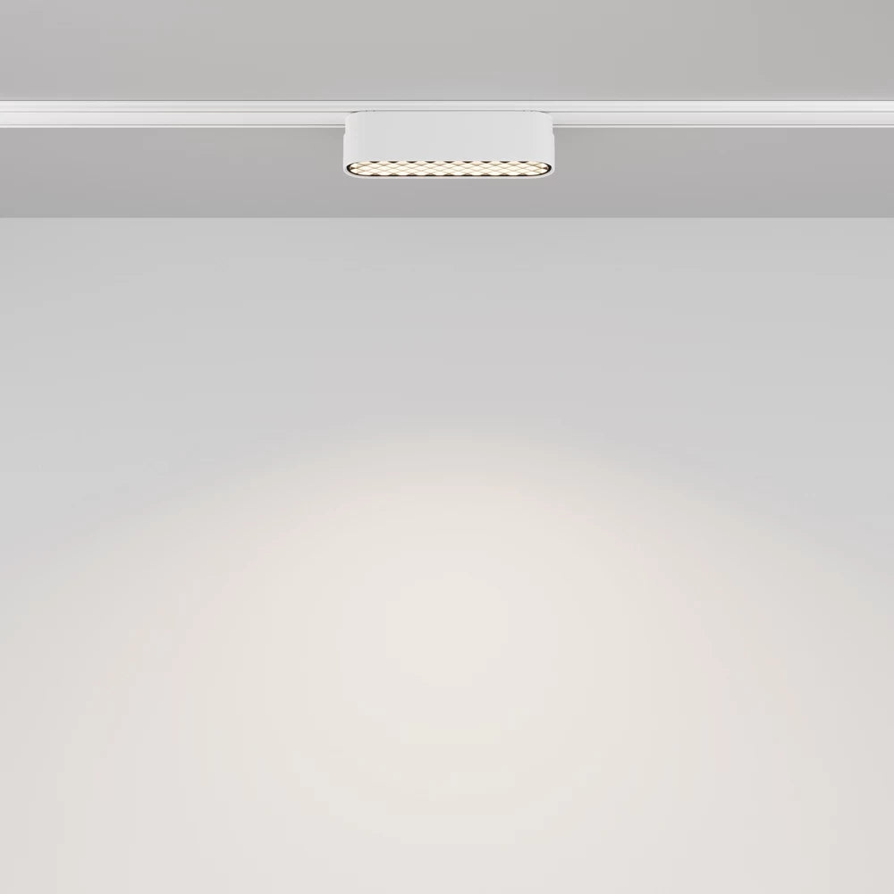 Spot pentru sina Radity din Aluminiu Alb H3xL12cm IP 20 6W 90lm 4000k Basis Grid
