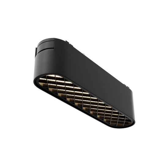 Spot pentru sina Radity din Aluminiu Negru H3xL12cm IP 20 6W 90lm 4000k Basis Grid