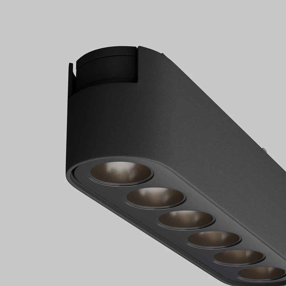Spot pentru sina Radity din Aluminiu Negru H3xL12cm IP 20 6W 700lm 4000k Points