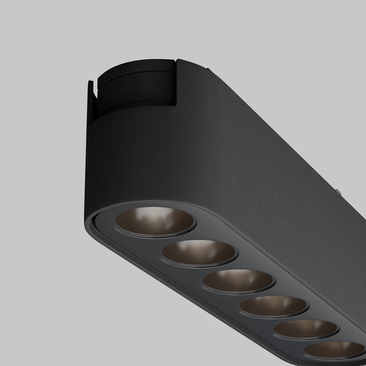 Spot pentru sina Radity din Aluminiu Negru H3xL12cm IP 20 6W 700lm 4000k Points