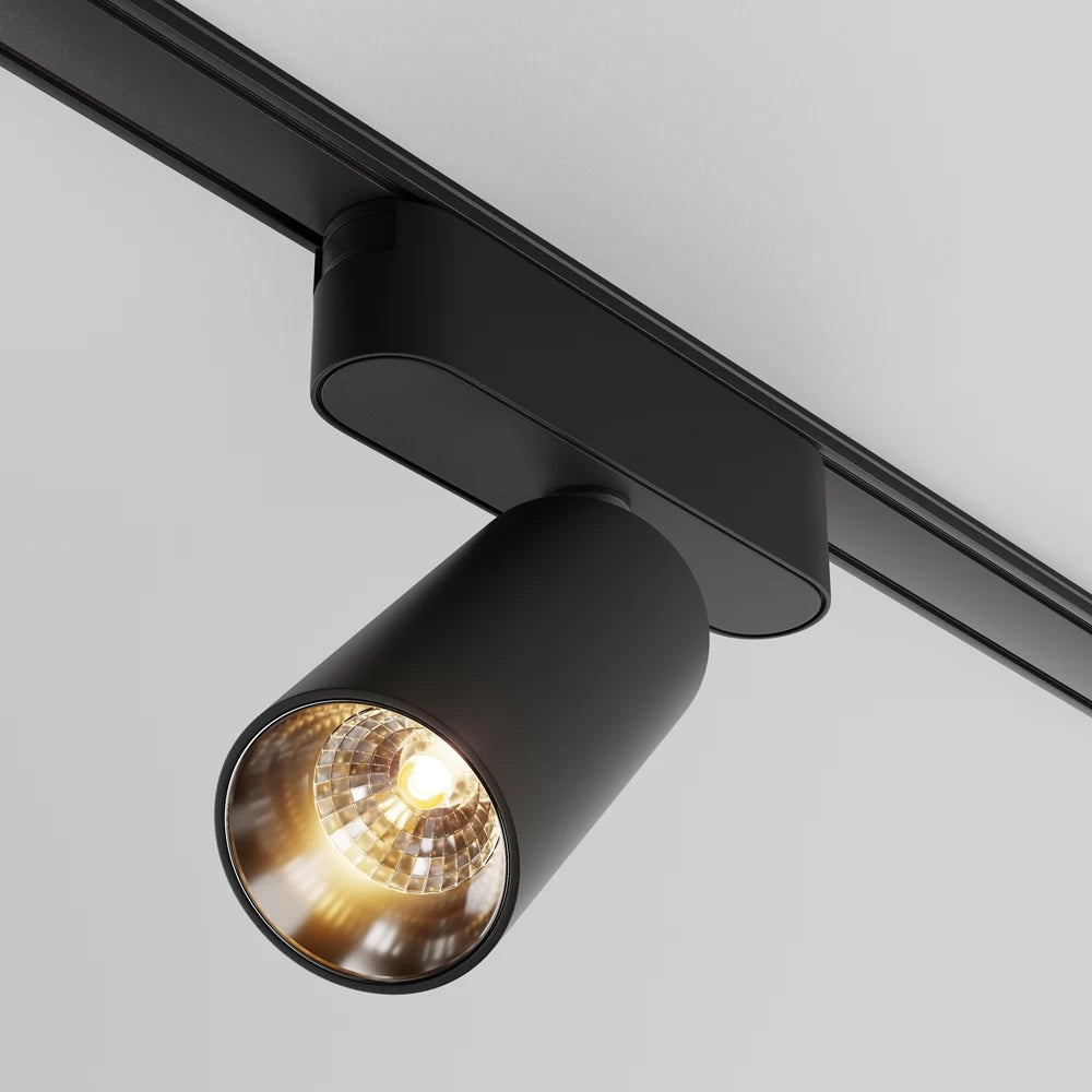 Spot pentru sina Radity din Aluminiu Negru H13xL11.5cm IP 20 12W 1000lm 3000k Focus LED