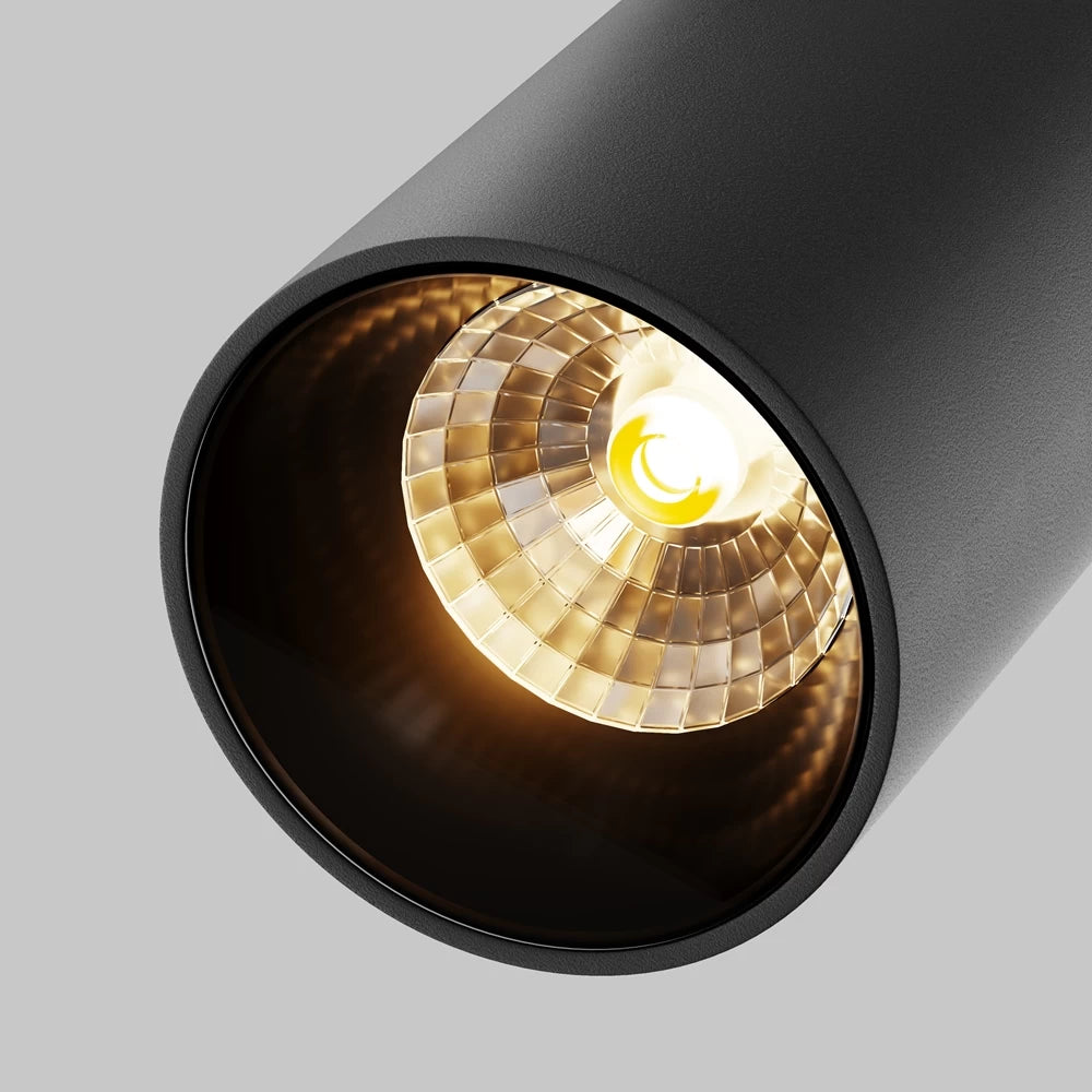Spot pentru sina Radity din Aluminiu Negru H13xL11.5cm IP 20 12W 1000lm 3000k Focus LED